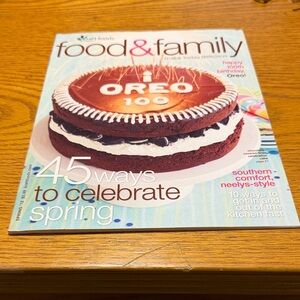 Food & Family Magazine with Oreo Cake Cover
